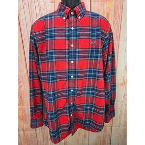 Vineyard Vines Mens Slim Fit Plaid Button-Down Shirt Large 100% Cotton